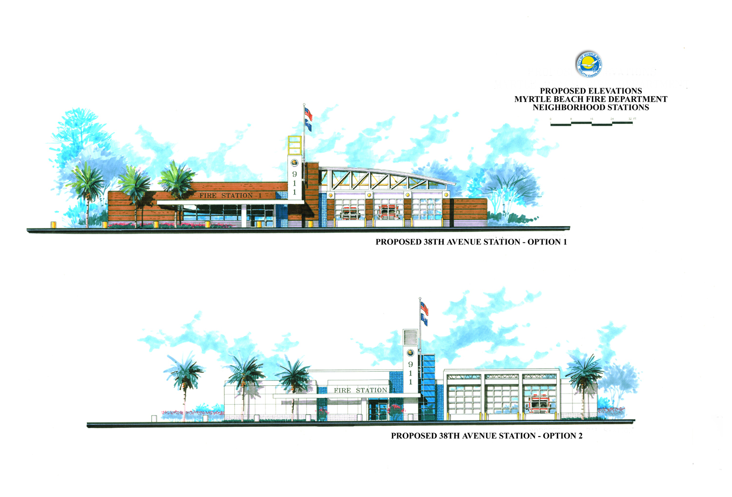 Proposed Neighborhood Fire Stations – Mozingo + Wallace